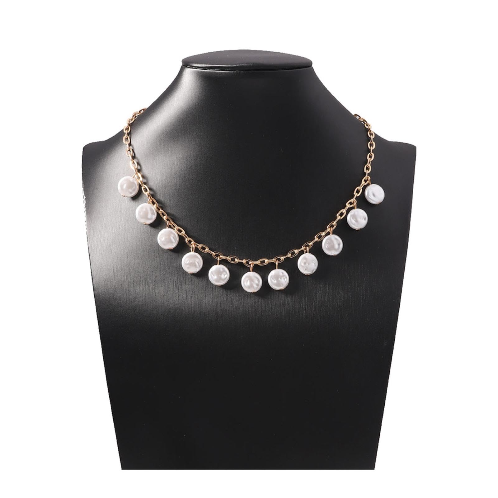 Anhänger Kette Männer Frauen Schmuck Böhmian Minimalistische Nachahmung Perlenkette