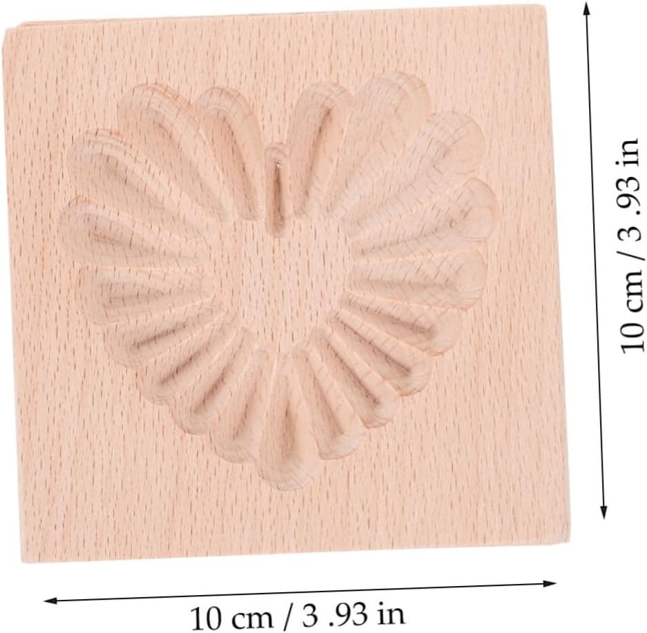 Xmas Wooden Cookie Mold Press Type DIY Baking Household