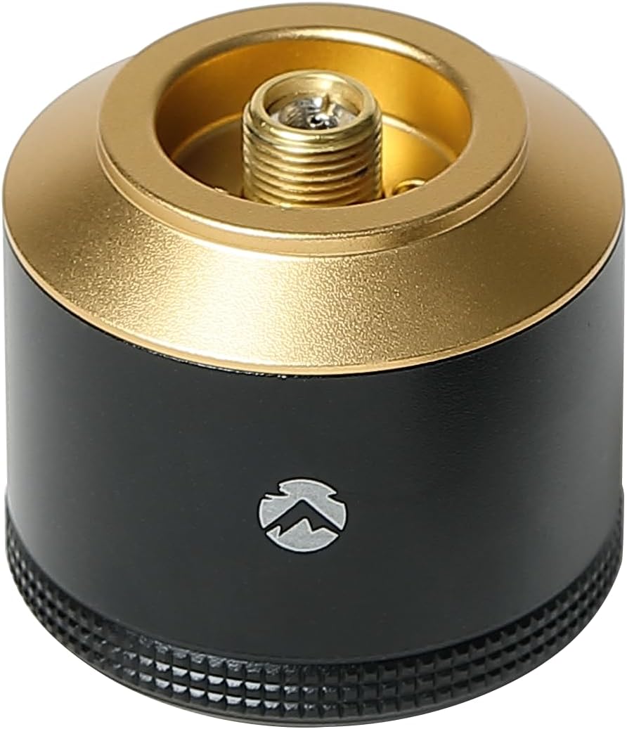 CAMPINGMOON Refillable Gas Canister Empty Pocket Tank for Gas Lantern Backpacking Camping 15g Black BKTC-15