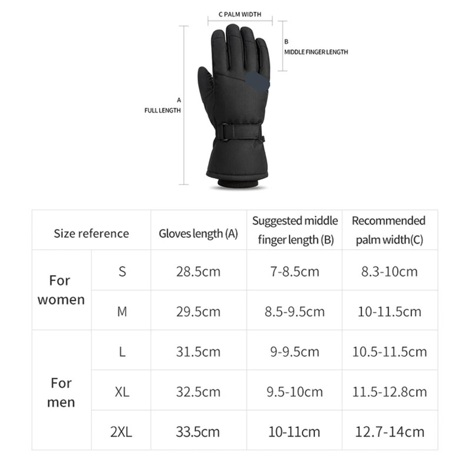Guantes de esquí for Hombre y Mujer, ultraligeros, Impermeables, cálidos, for Invierno, Snowboard, Motociclismo, Nieve, Resistentes al Viento para Clima Frio