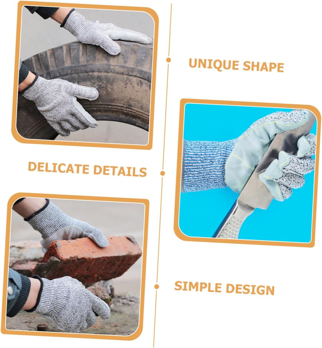 Toddmomy 1pair Cut Resistant Gardening Gloves Comfortable Outdoor Work Gloves for Men and Women Breathable Protective Gear for Planting and Pruning Tasks