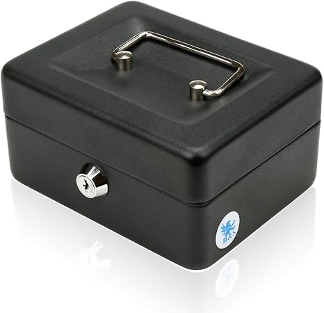 Cassetta Portavalori Master Lock Con Chiave - Piccola, In Acciaio, Per Contanti E Oggetti Di Valore