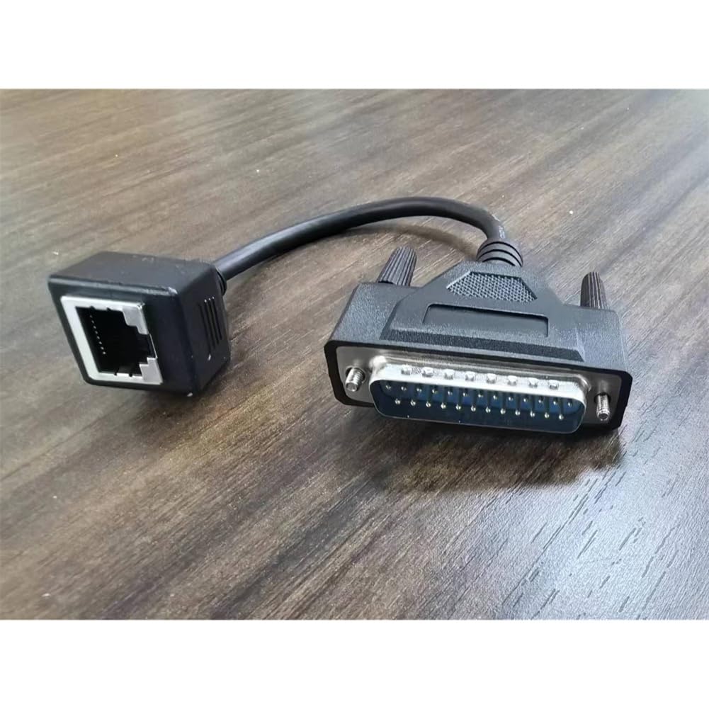 Adaptateur de Câble de Signal ILDA vers RJ45 - Ensemble de Connecteurs Mâle/ DB25 Compatibilité de Câble ILDA vers Ethernet Réseau