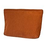 SxoSyo Cosmetic Bags for Women Makeup Bag Large Capacity Purse Travel Toiletry Zipper Storage Pouch Make up Brushes Organizer for Gifts (Corduroy, Khaki)
