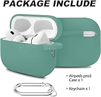 Vista 773 de Funda para AirPods Pro con kit de limpieza, funda de silicona suave para Apple AirPod Pro de 1ª/2ª generación, accesorios de funda AirPods Pro/Pro 2