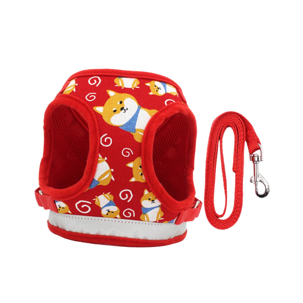 Didiseaon Chaleco con Diseño De Dibujos Animados para Perros Pequeños 3 Unidades Correa De Cómoda Suministros para Mascotas Correa De Tracción para Perros