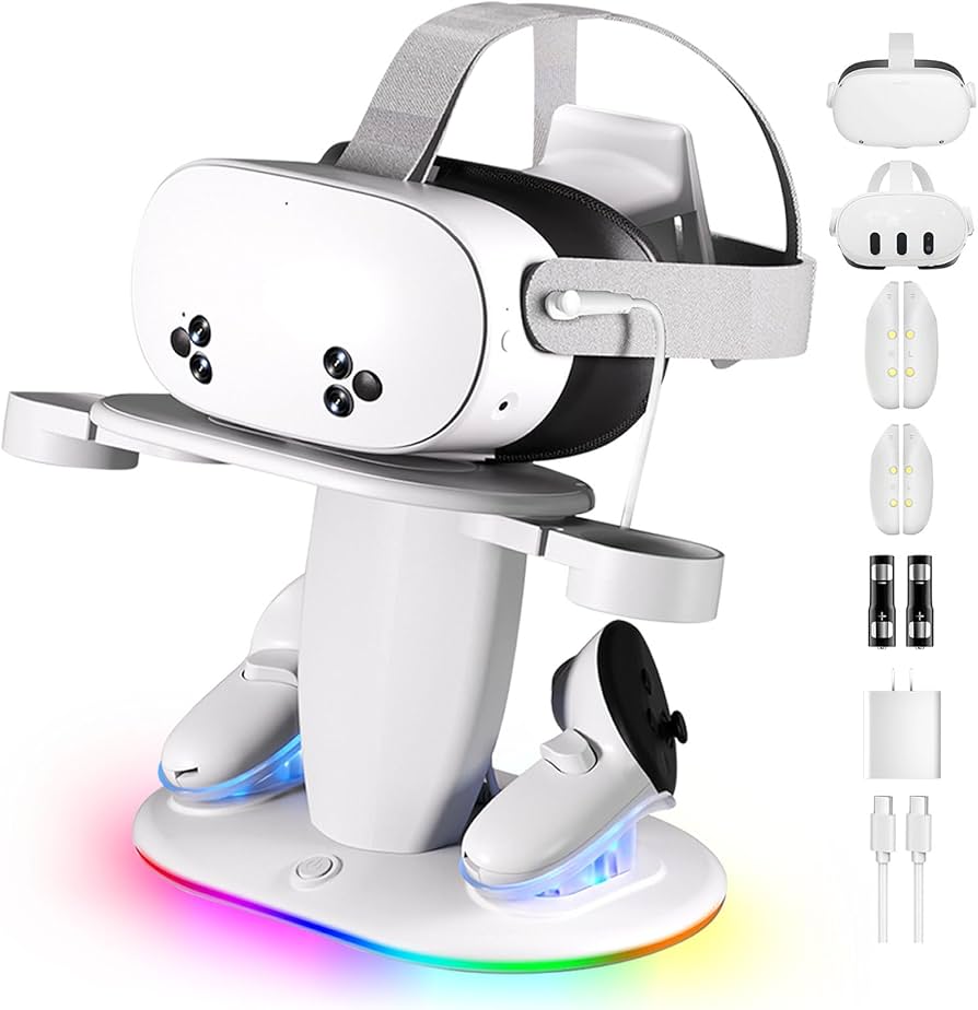 Amazon.co.jp: 充電ドック Meta Quest 3/3S/2対応 急速充電 磁気VR Amazon.co.jp: 充電ドック Meta Quest 3/3S/2対応 急速充電 磁気VR