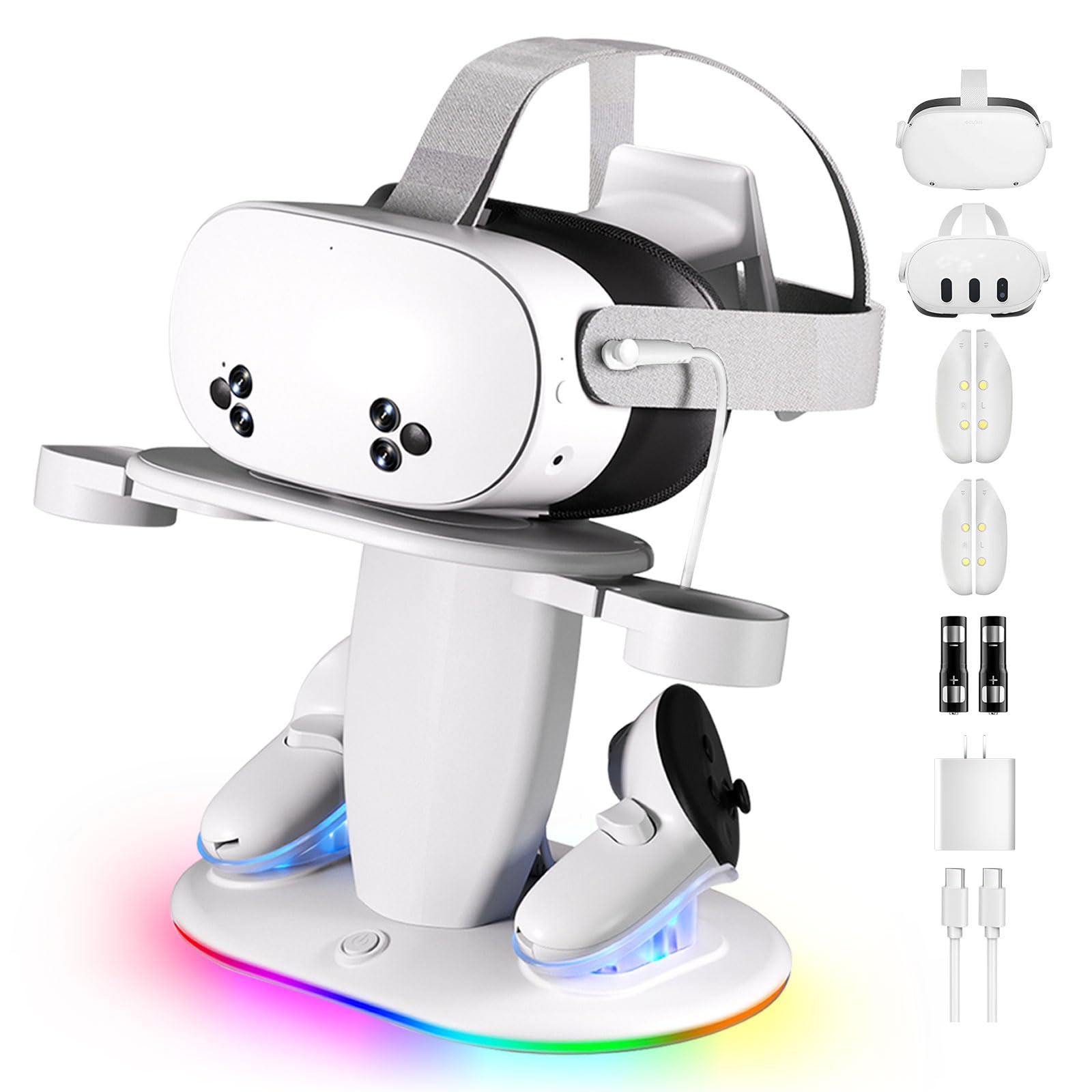 Amazon.co.jp: 充電ドック Meta Quest 3/3S/2対応 急速充電 磁気VR