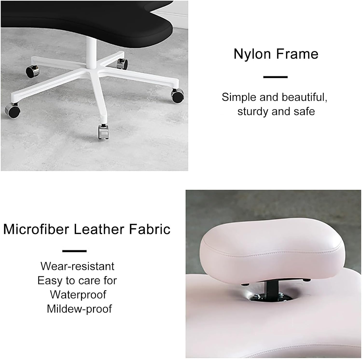 Office Chair Cross Legged Chair，Meditation Chair, Cross Legged Kneeling Chair for Ergonomic Posture Corrective Seat, Height Adjustable, for Computer Workers, Yoga Lovers, Meditation,Dark Blu