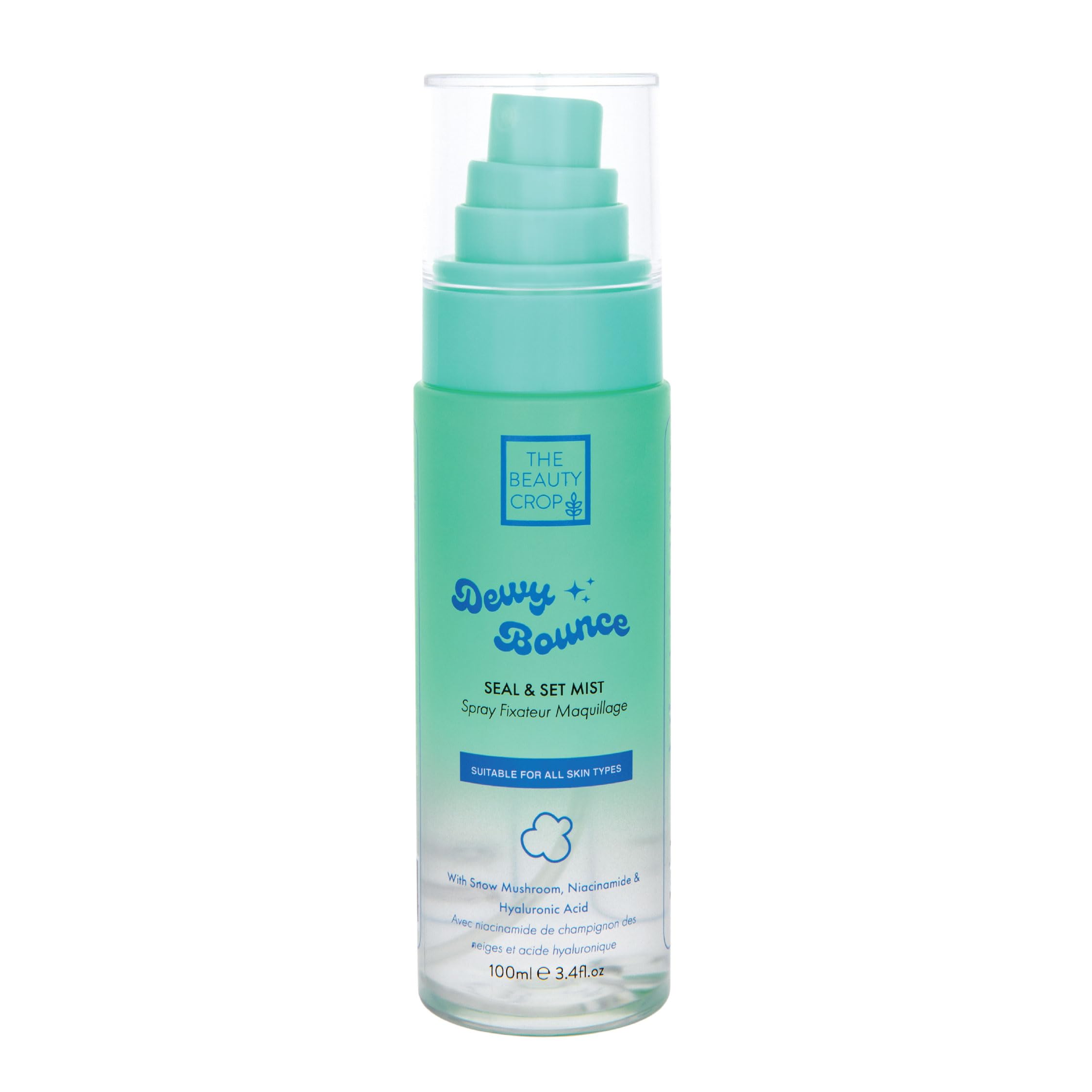 The Beauty Crop Dewy Bounce Seal & Set Mist - Hydrating Setting Spray for Radiant Glow - 100 ml