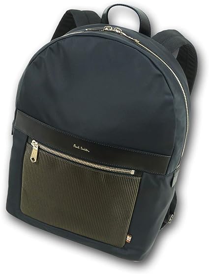 Amazon Co Jp ポールスミス Paul Smith ストライプポケット ナイロン 牛革 リュック メンズ ダークグレー バックパック ファッション