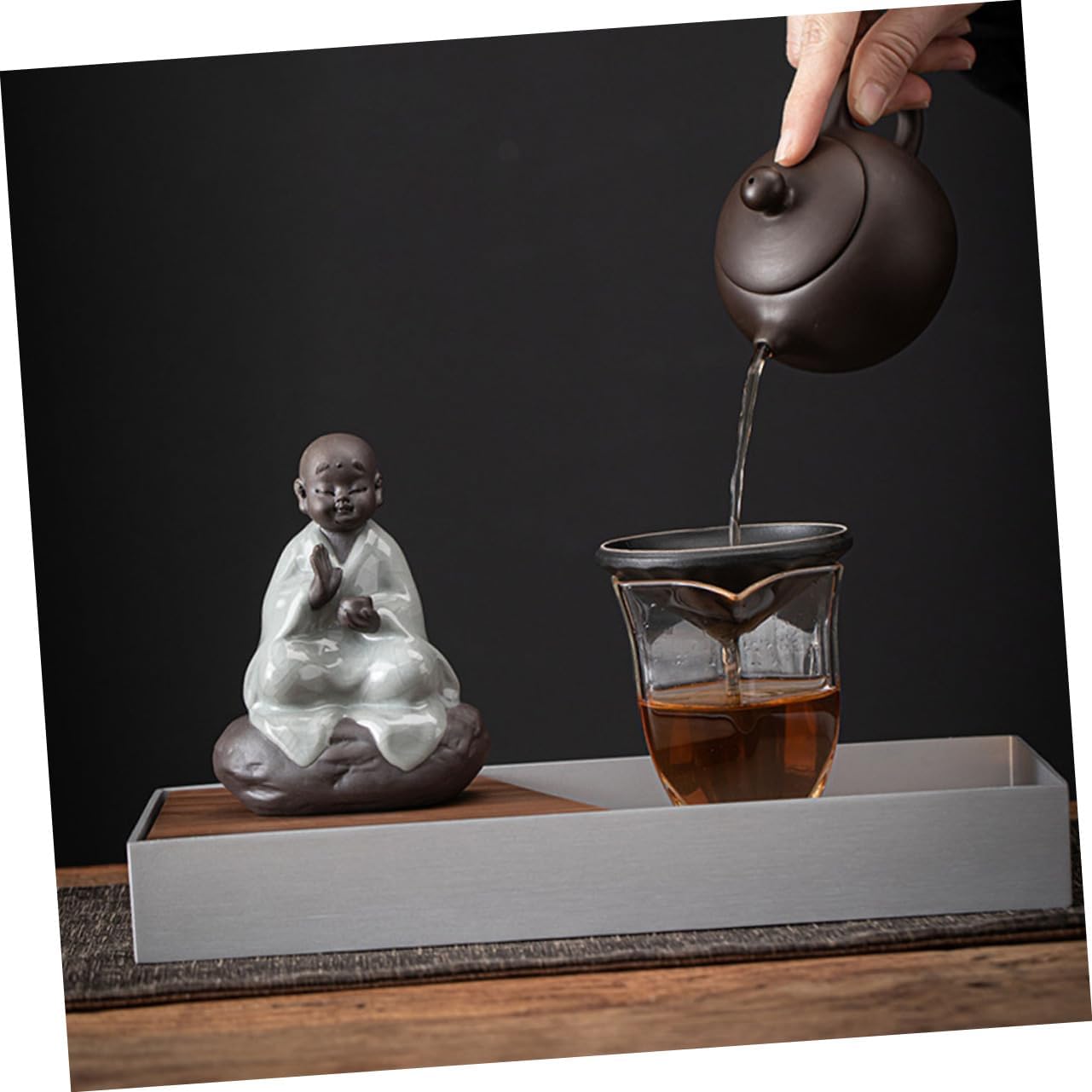 Lovely Pet Tea Filter Elegant Desktop Ornament for Tea Table Decor Lightweight and Practical Design for Home and Office Use