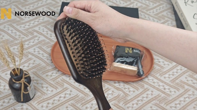 Amazon.com: Norsewood Boar Bristle Hair Brush Set, Soft Bristle
