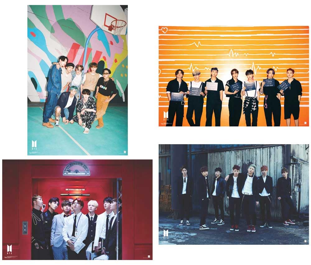 Amazon.com: Scorpio Posters BTS Four Poster Bundle - Dynamite