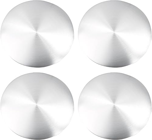 X AUTOHAUX 4 unidades, 2.559 in, tono plateado, universal, para rueda central, emblema, calcomanía