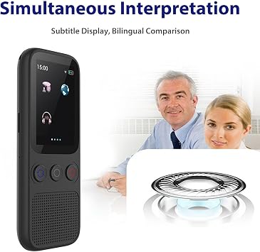 Multi Language Translator Device 2in Touchscreen Voice Translation 138 Online 18 Offline Translation AI Assistant Support for Business Travel Learning