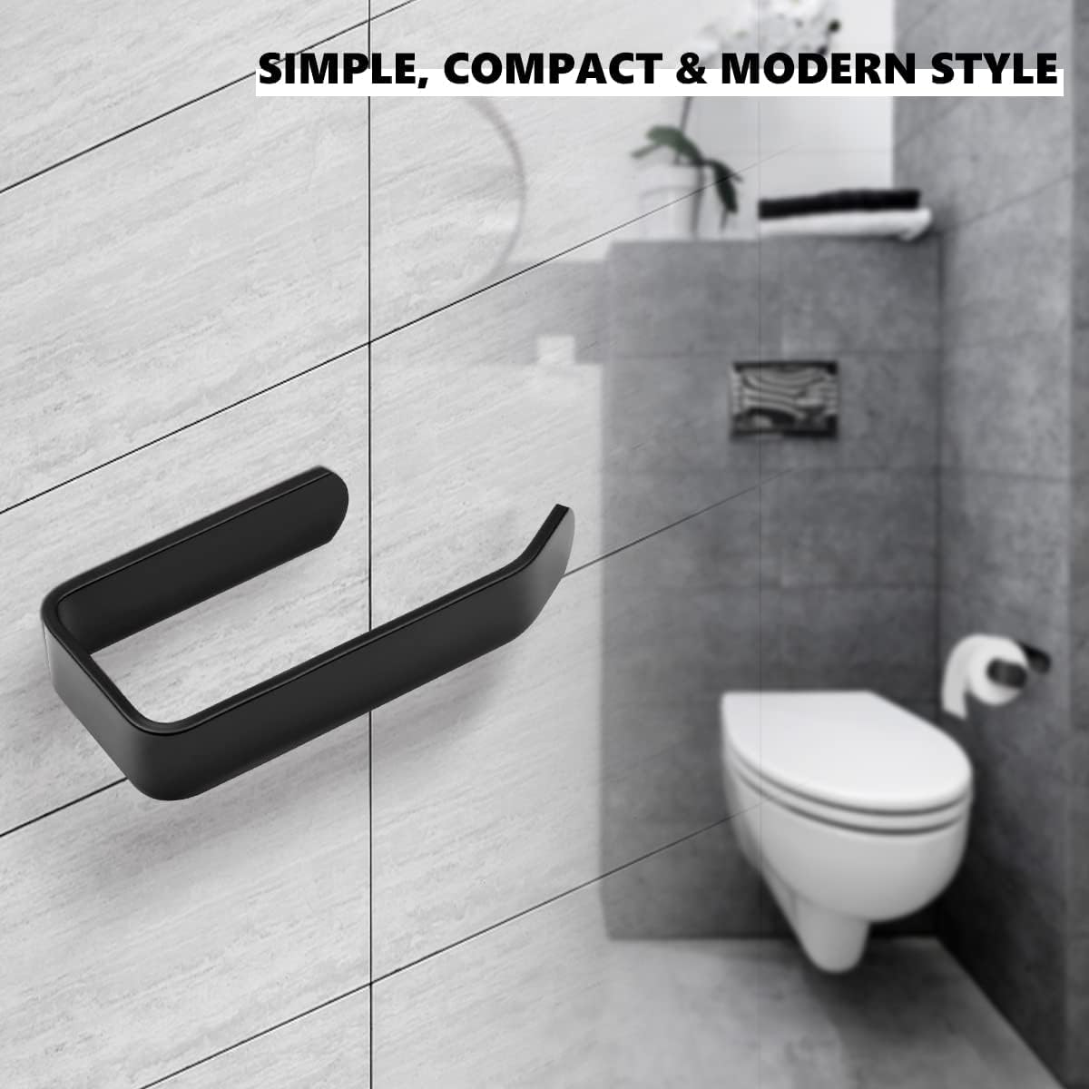 WC papír tartó fekete szín részletei