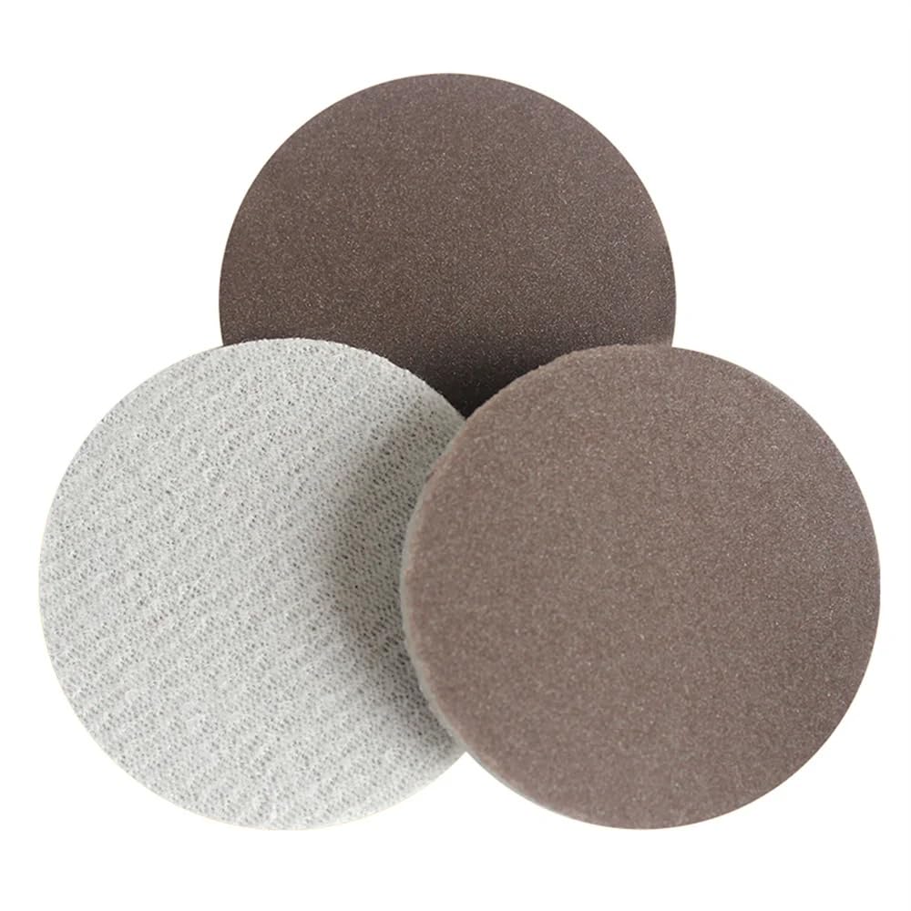 2" Inch Self-Adhesive Velvet Sponge Disc Sandpaper Elastic Curved Surface Shell Polishing Sheet Ceramic Abrasive Red Sandpaper,800-1000 Grit