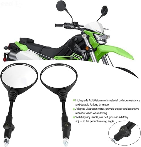 Miniatura 2 de Espejos para motocicletas,Retroviseur Moto Rabattable,Espejos universales de motocicleta 2 piezas motocicleta modificada plegable espejo retrovisor