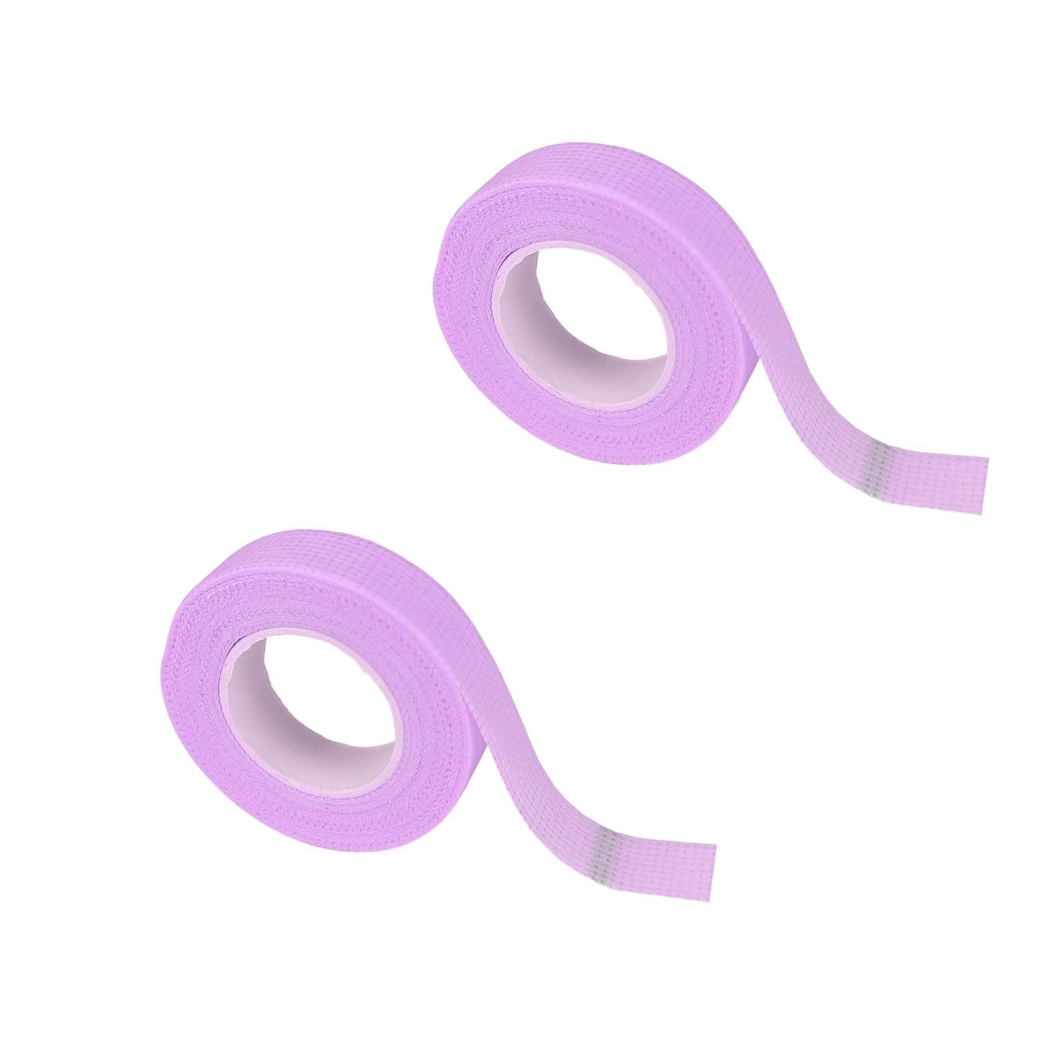 2 Rolls PE Lash Extension Tape, 1/2 Inch Micropore Tape for Eyelash Extensions Makeup (Individual Package, 10 Yards/1 Rolls) (2, Purple)
