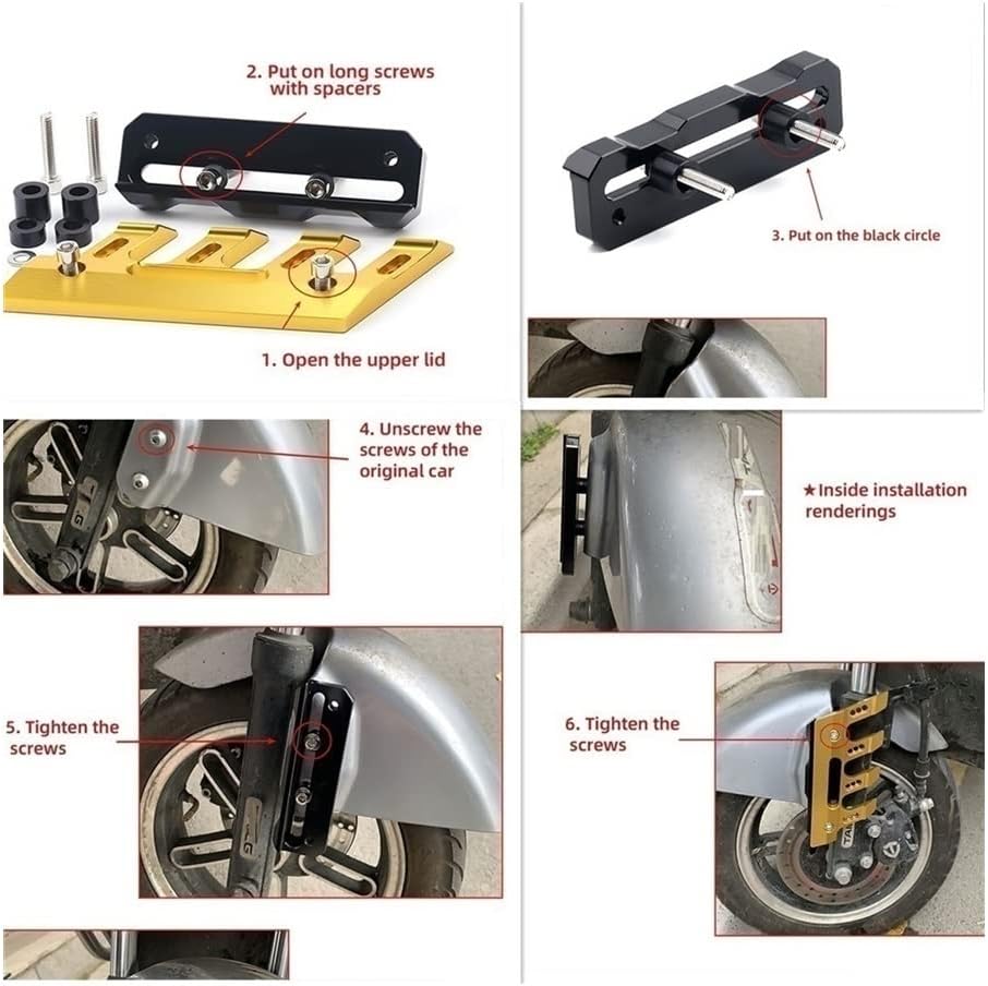 SCUUBE for Yamaha NMAX155 NMAX125 N-MAX Motorcycle Front Fender Protection Block Fall Side Guard Front Fork Protector Mudguard Sliders Motorcycle Accessories (Color : Green)