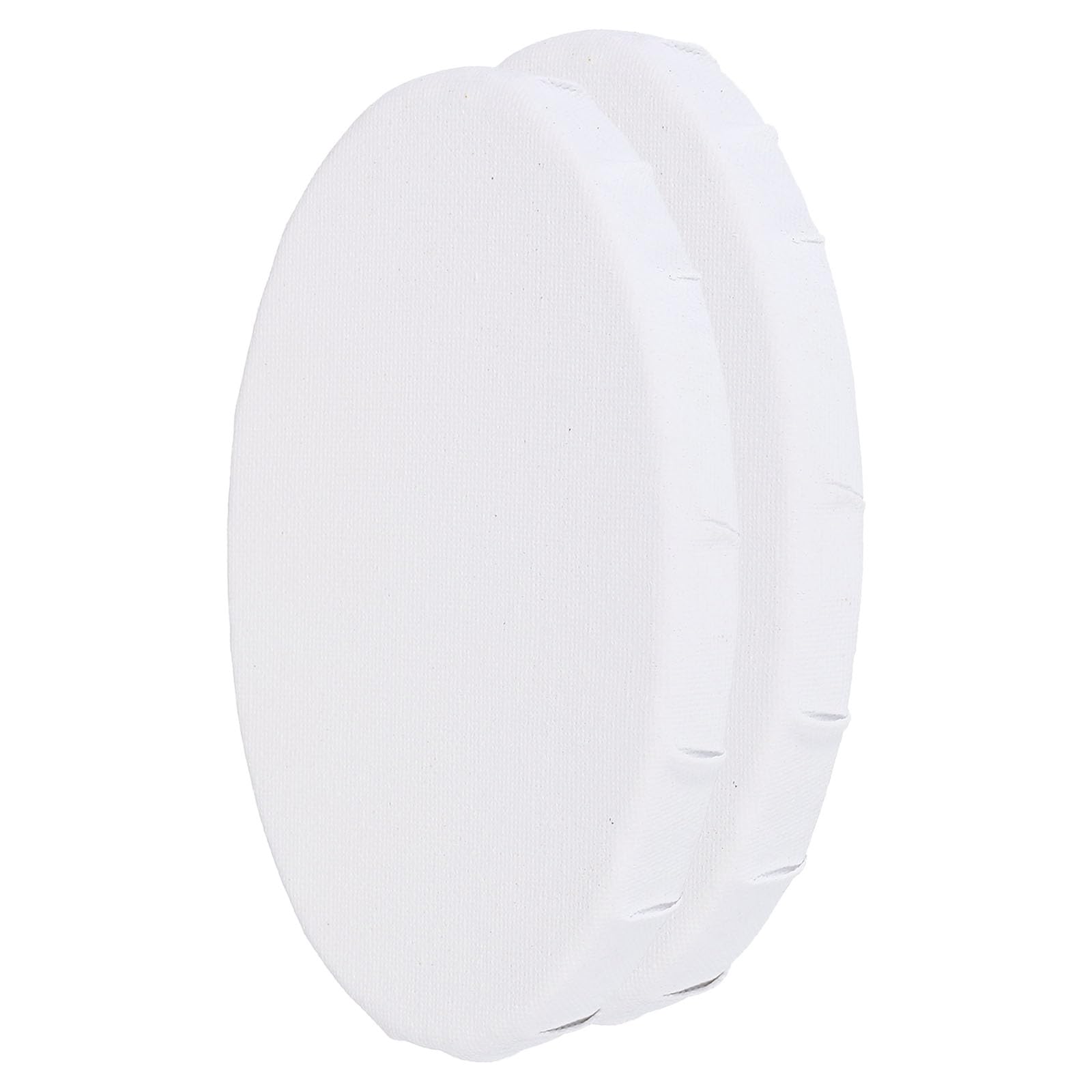 Toiles de peinture ovales YOKIVE en coton tendu sur bois, texture blanche fine