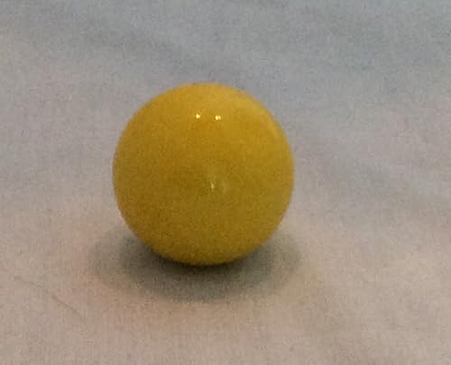 Mega Marbles Paquete de 10 canicas amarillas opacas de 0.551 in o 916 pulgadas