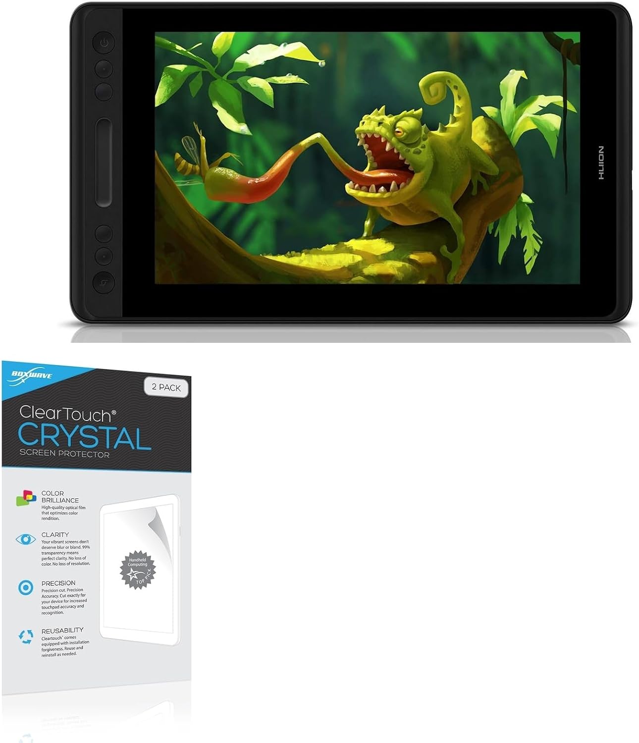 BoxWave Screen Protector Compatible with Huion KAMVAS Pro 12 GT-116 - ClearTouch Anti-Glare (2-Pack), Anti-Fingerprint Matte Film Skin