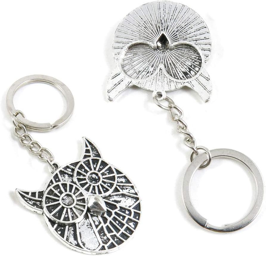 10 Pieces Keyring Keychain Wholesale Suppliers Jewelry Clasps B6OU7M Cute Round Owl