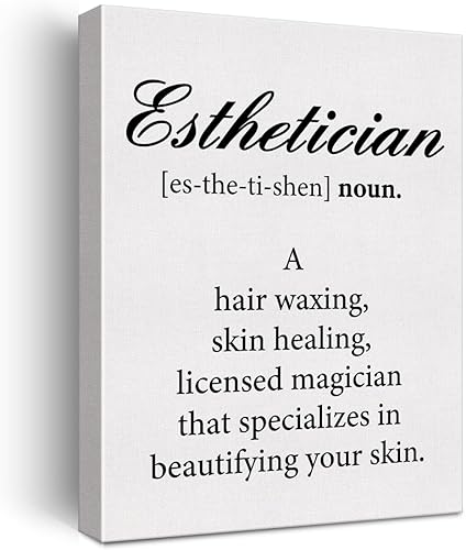 Esteticista - Póster de definición de esteticista para pared, pintura enmarcada para el hogar, sala de belleza, sala de belleza, decoración de