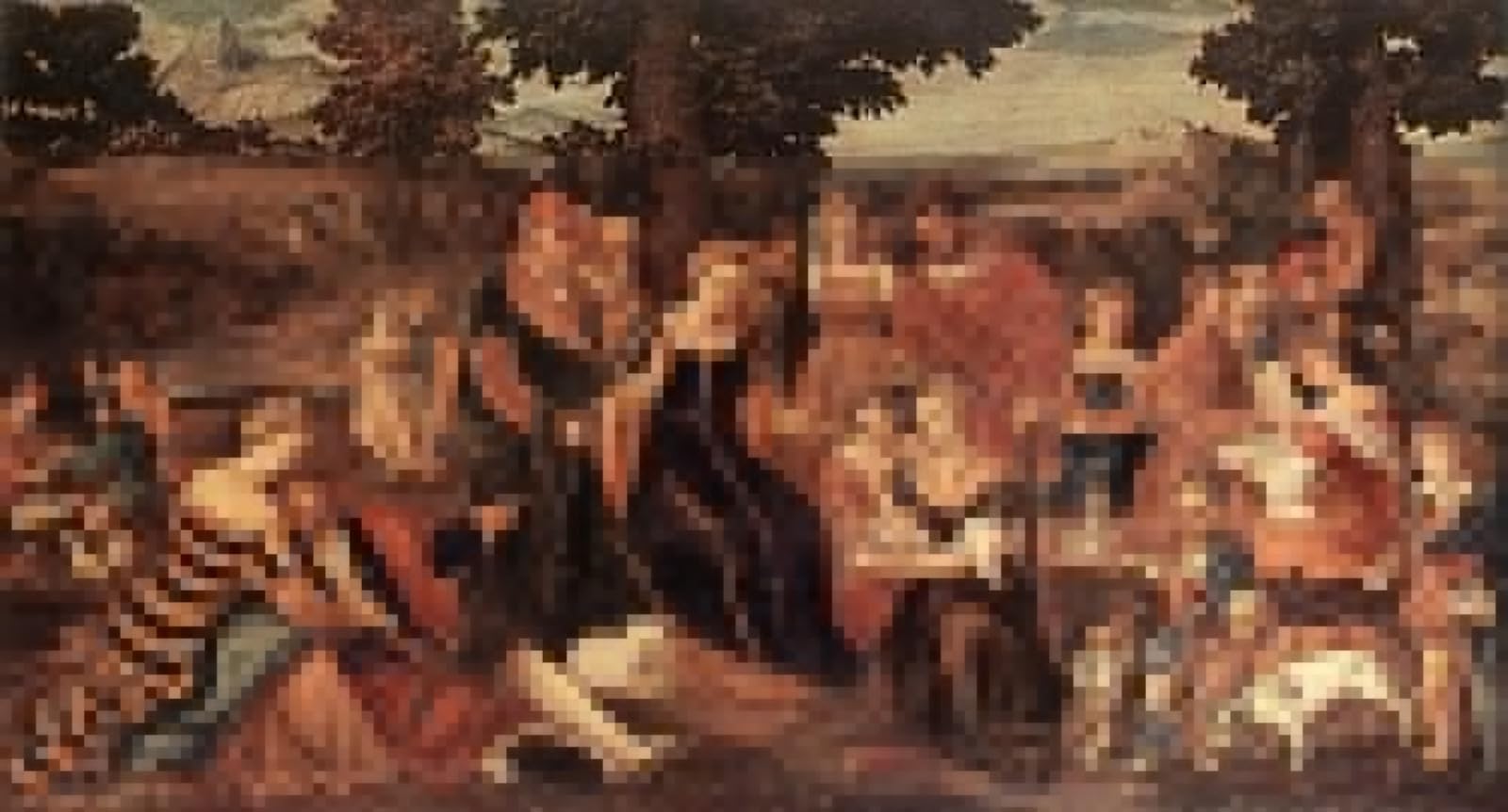 SERENDIPITP Retro Picture Poster Wall Art Pictures Painting the Finding of Moses by Bonifazio Veronese Wall Art Canvas Print for Wall Decor 60x90cm