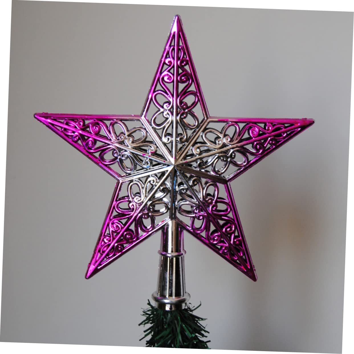 ABOOFAN 9stücke Teiliges Weihnachtsbaum Sternspitze Glitzernde Christbaumspitze Aus Hochwertigem Dekoration Für Festliche Anlässe Farbverlauf Bruchsicher