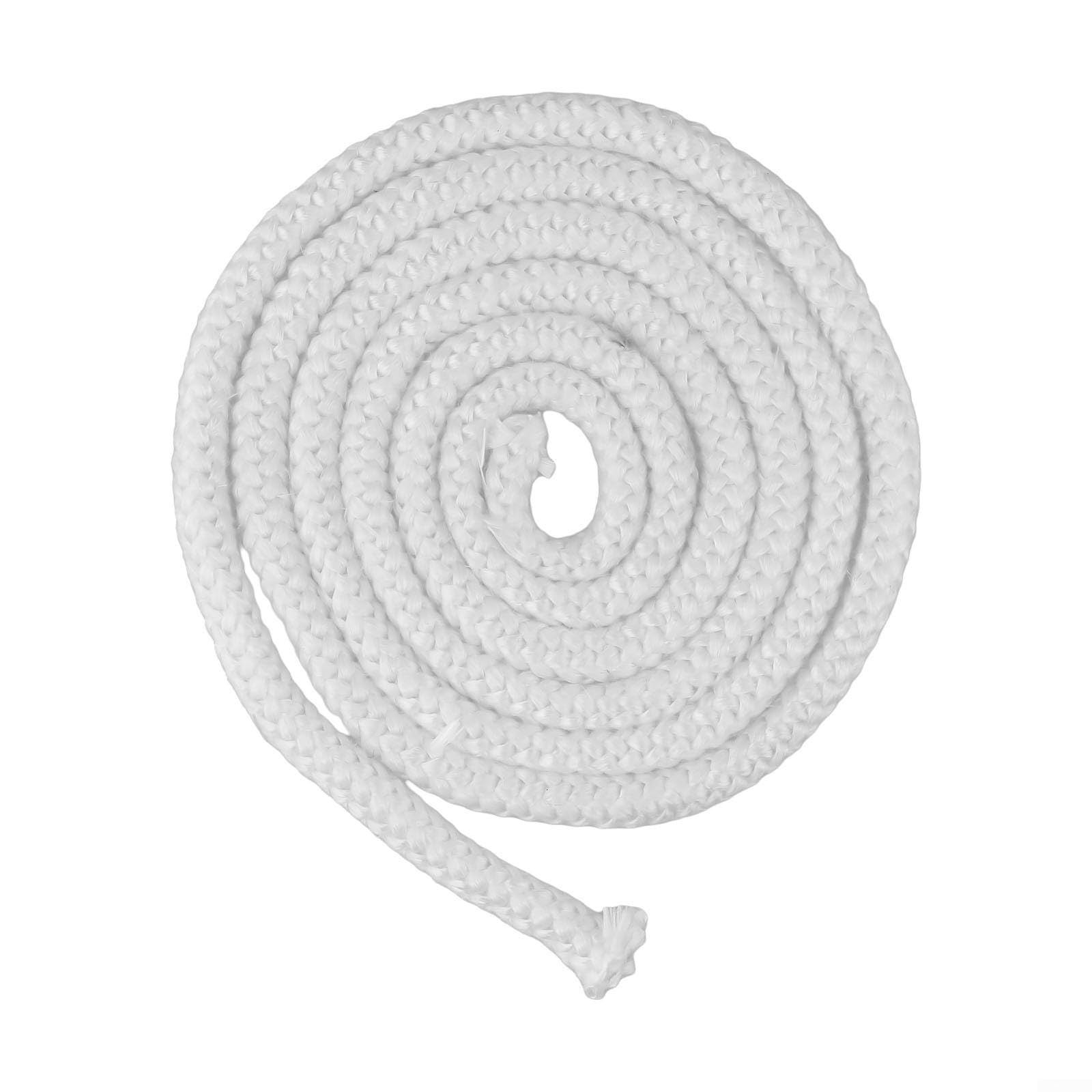 Corda ignifuga in fibra di vetro per stufa, lunghezza 2 m, utilizzata come guarnizione per stufe a legna, caldaie, bruciatori a pellet e camini industriali (10 mm)