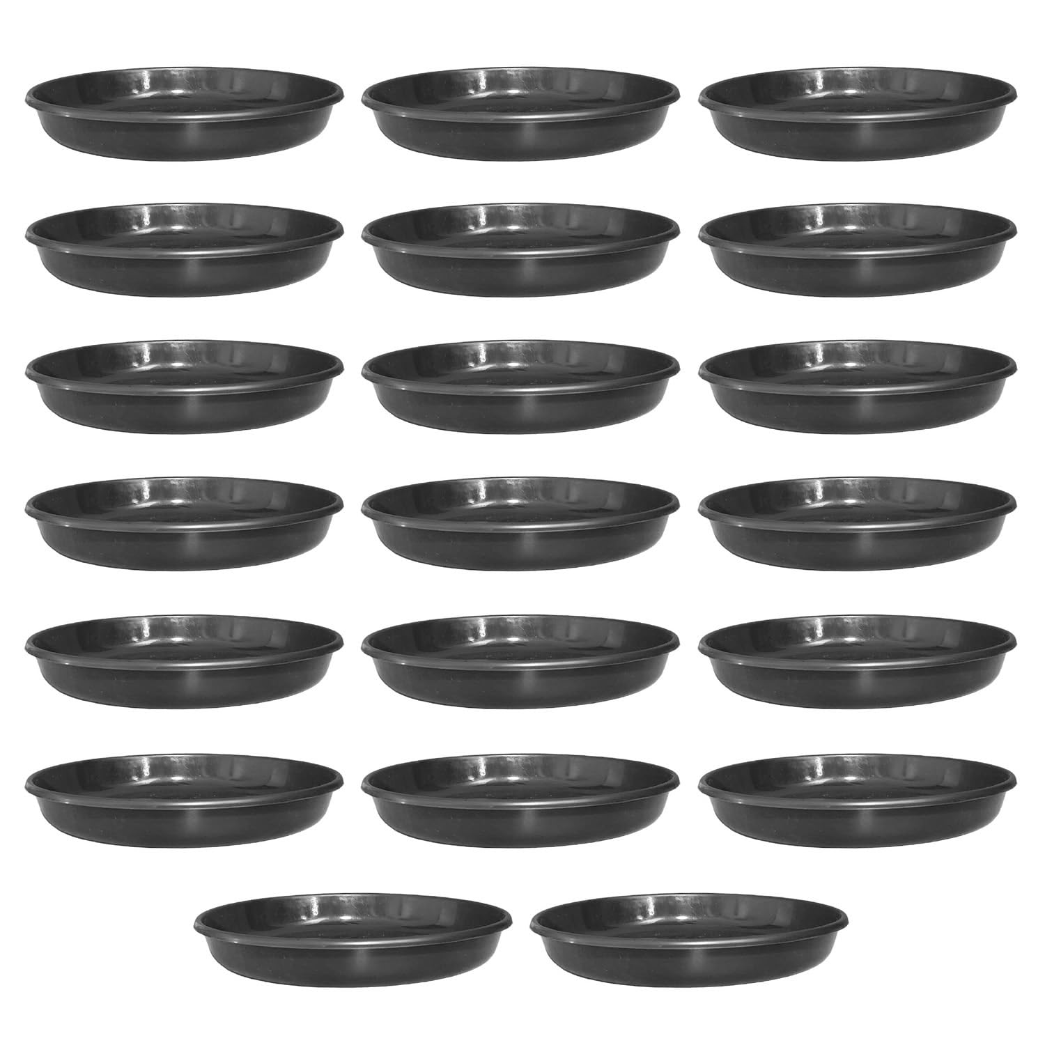 Black Plant Saucers - Pack of 12 -11