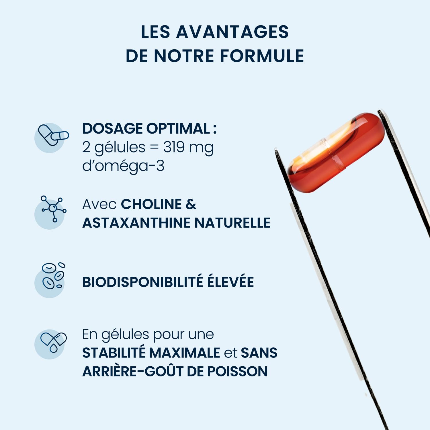 Huile de Krill Pure Superba Boost™ 590mg - Oméga-3 Phospholipidiques & Astaxanthine - Soutien Cœur, Cerveau & Vision - Pêche Durable - 60 Gélules Licaps® (1 à 2 mois) - Dynveo