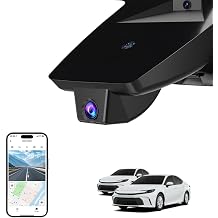 Front 4K Dash Cam for Toyota Camry 2025 2026,OEM Look,Plug & Play | UHD 2160P Video,Built-in WiFi & APP,Loop Recording,G-Sensor, f/1.6 Aperture,No Wiring,Hidden OEM Style,64GB Card