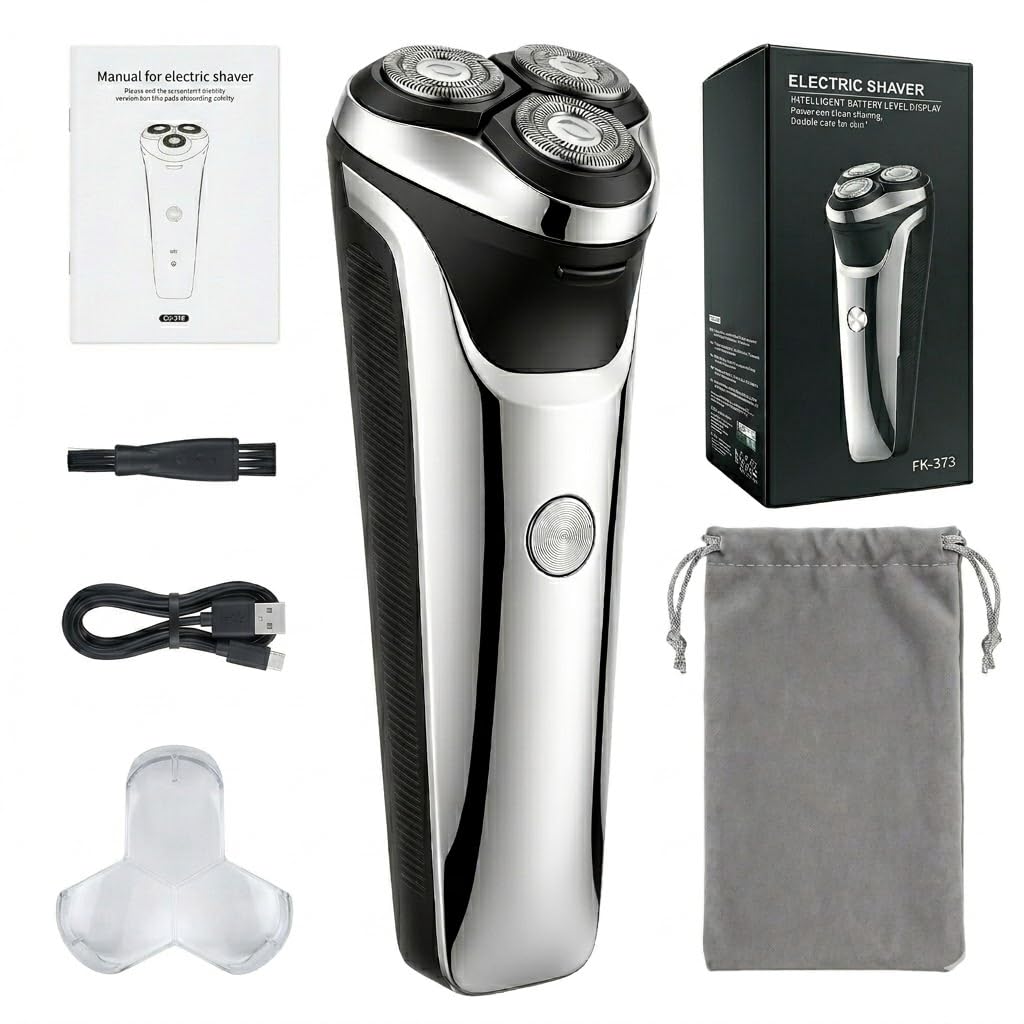 ordele Men Electric Razor, Wet & Dry USB-C Shaver, Pop-up Trimmer, Gunmetal