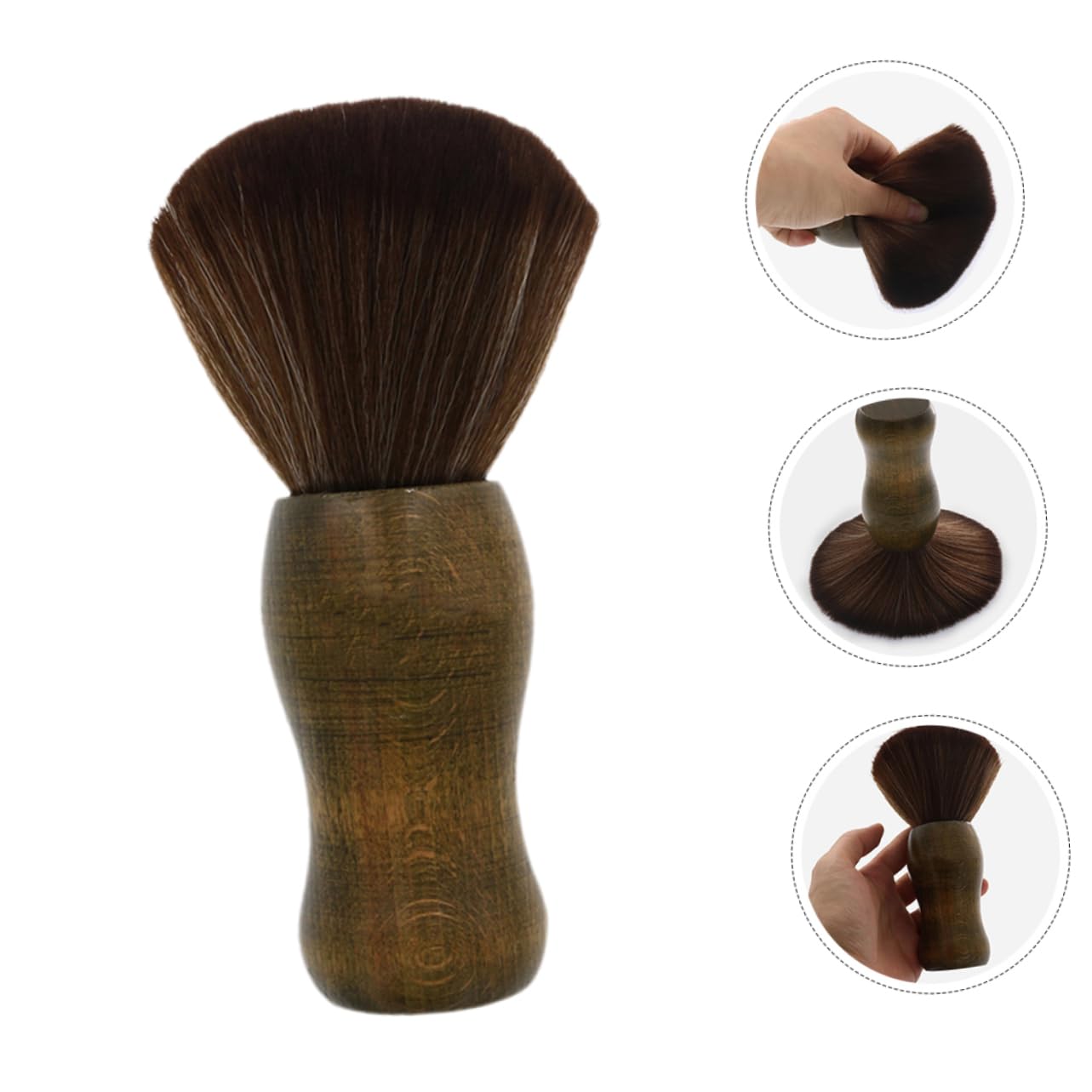 Spazzola per Pulizia Vinili Antistatica 2 Pezzi Manico in Legno | Set per Dischi e Giradischi, Setole Morbide, Pulizia di Precisione, per Uso Domestico e Manutenzione Professionale