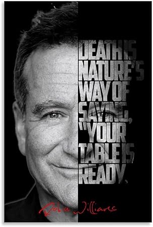 Jdhx Poster Avec Citation De Robin Williams En Anglais Pour Chambre A Coucher Salon 30 X 45 Cm Amazon Ca Maison