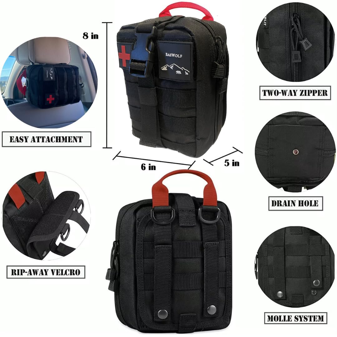 BAEWOLF First Aid Outdoor Survival Kit