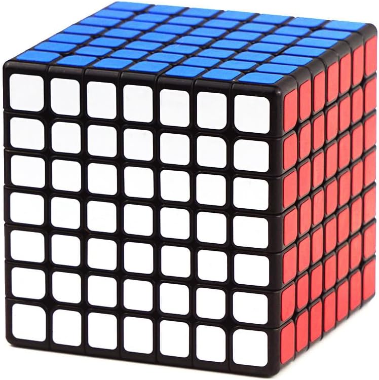 Ahyuan 7x7 Speed Cube 7 by 7 Speed Cube 7x7x7 Magic Cube Puzzle Game Toy Black for Kids and Adults