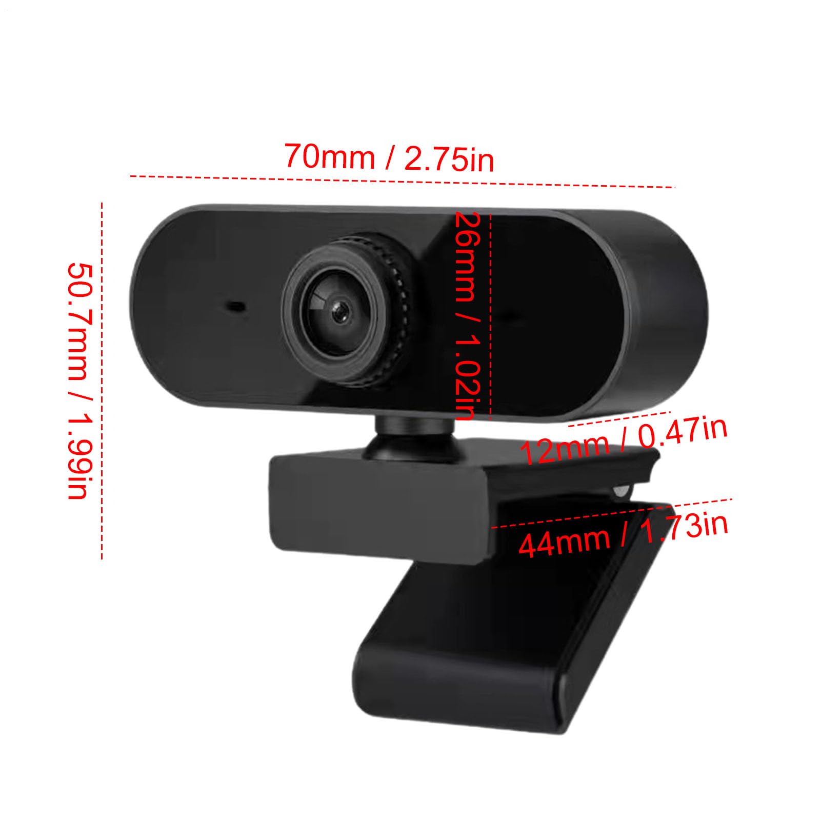 Webcam HD 720p Con Microfono E Base 360° | Plug-and-play Per PC E Laptop