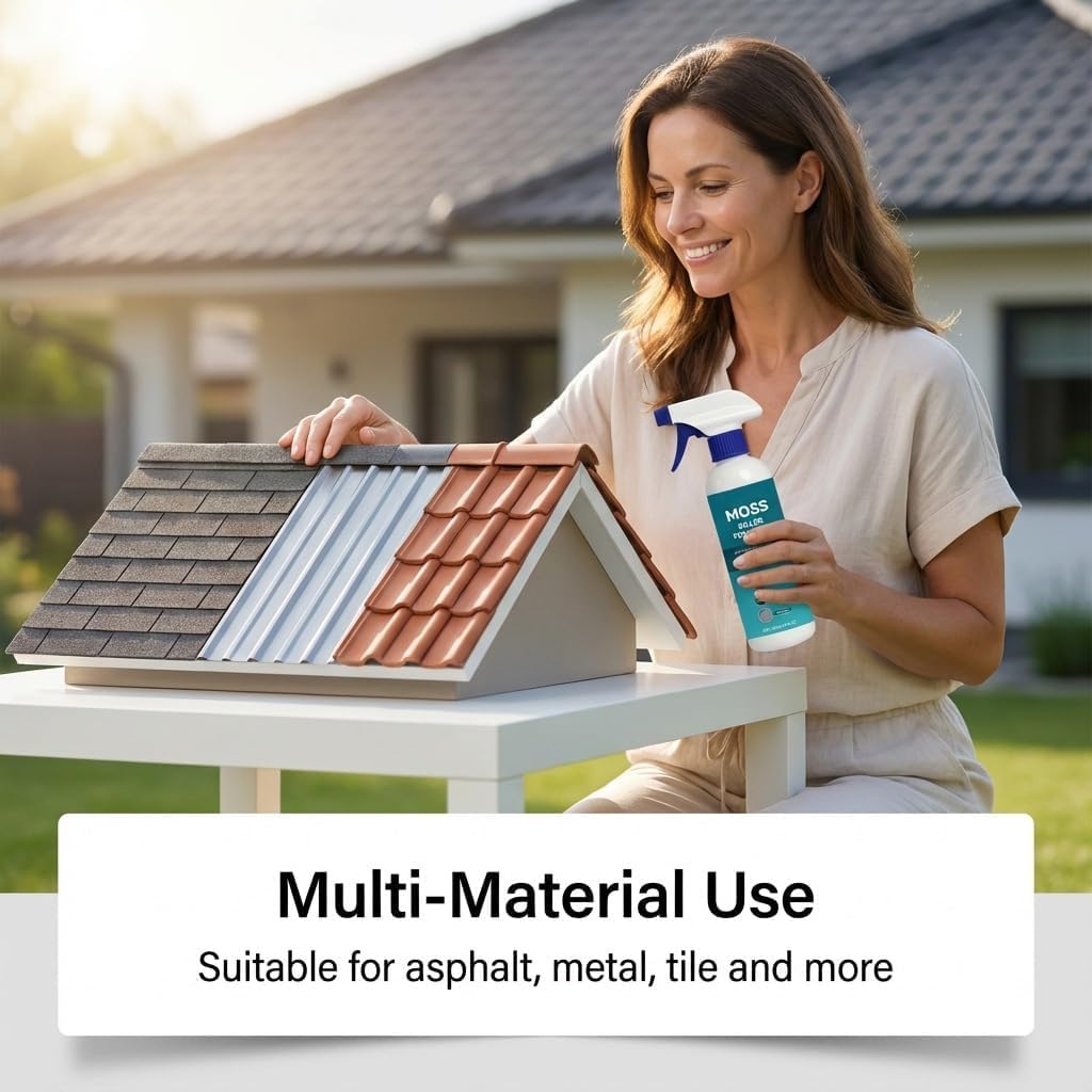 Multi-Surface Roof Moss & Algae Cleanermulti Surface Roof Spray, 2026 New Moss Algae Remover Cleaner– Spray, Rinse, and Watch It Shine! Tough, Gentle on Plants (3set)
