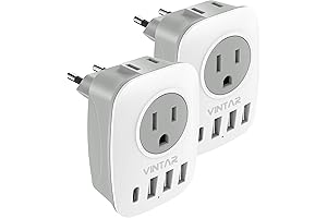 VINTAR International Power Plug Adapter for Europe