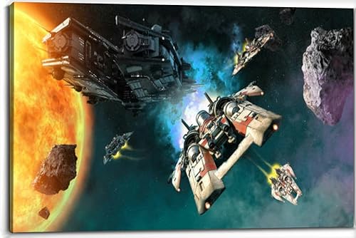 Miniatura 7 de Paisaje retro de la superficie cibernética de los años 80, diseño adecuado, lienzo, decoración de pared, cuadros para dormitorio, decoración de