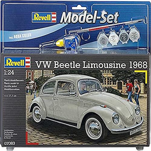 Revell 07083 Maquette Voiture Coccinelle VW 1500 Limousine Gris - Kit Réaliste à Monter