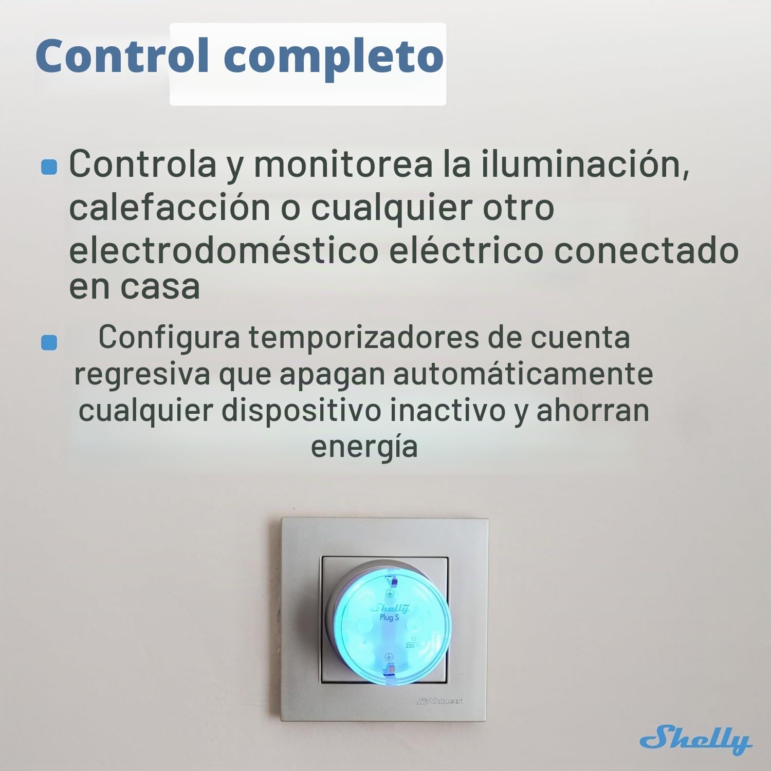 Shelly Outdoor Plug S Gen3 – Enchufe Inteligente WiFi+Bluetooth IP44 Con Medición De Energía, Matter, 12A (2500W) Para Exteriores