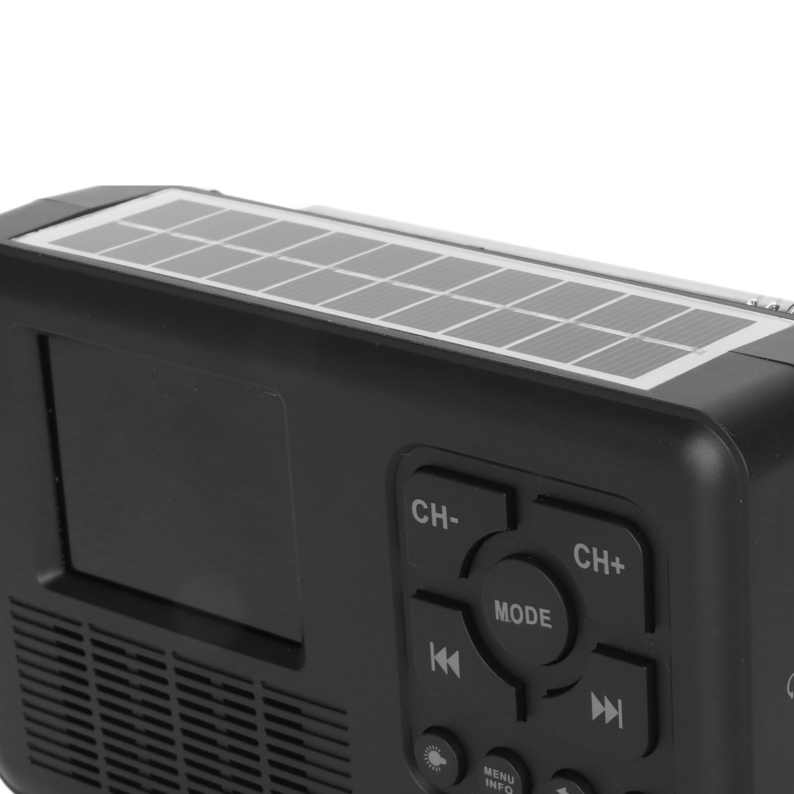 Radio Météo d'urgence à Manivelle, Radio Dab FM Portable à Manivelle Solaire, Bluetooth 5.0, Radio d'urgence Alimentée à 4 Voies avec Lampe de Poche, Carte Mémoire, Lecture MP3