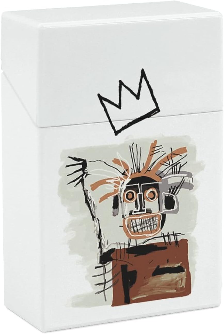 美品 タバコケース シガレットケース ジャン ミシェル バスキア たばこケース シガーケース 煙草ケース タバコ箱 Cigarette Case 9 7 軽量 手巻きタバコ 本収納 2 9cm シガレット入れ 煙草入れ タバコカバー おしゃれ 6 2