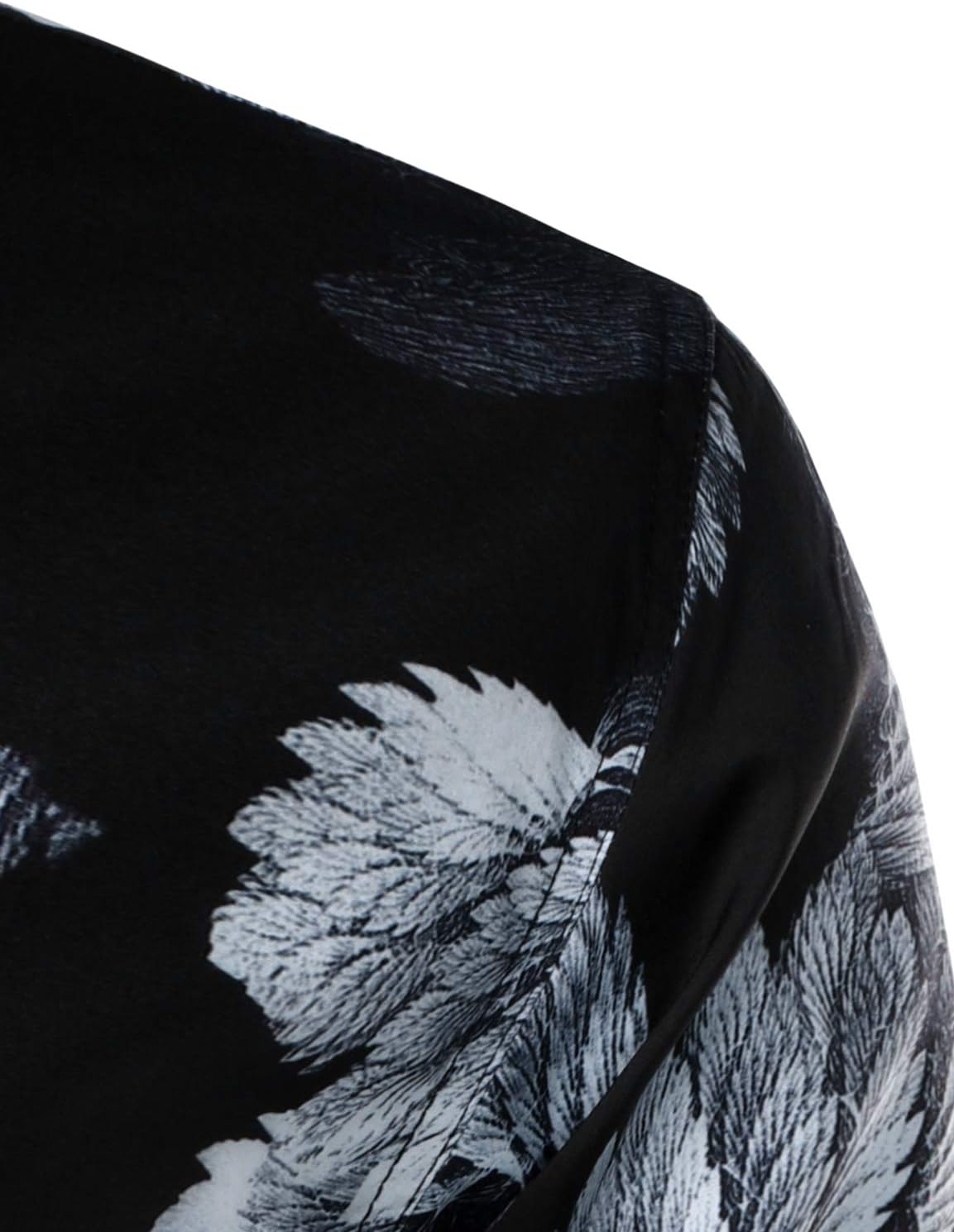 ZEROYAA Men's Luxury Printed Slim Fit Long Sleeve Button Down Floral Dress Shirts - Image 4